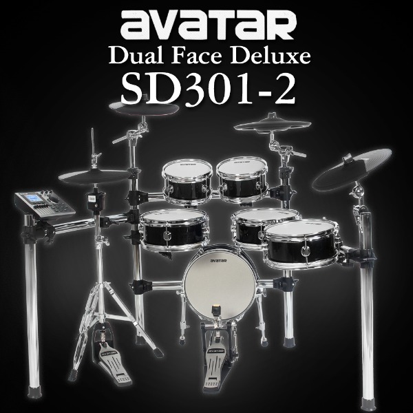 Avatar 아바타 전자드럼 Dualface Deluxe (SD301-2SH) / 올메쉬 6기통 / 리얼하이햇