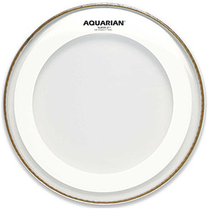 Aquarian - Super2 W/Studio-X Ring 투명-이중 탐탐 드럼헤드